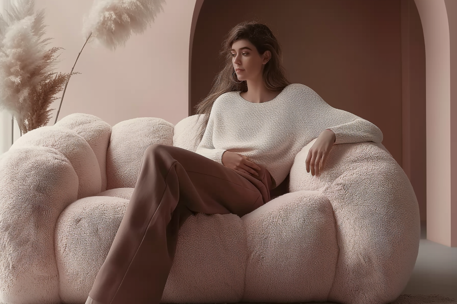 plush couch